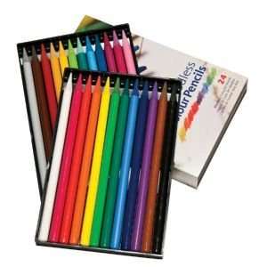  3 Pack WOODLESS COLOR PENCILS SET/24 Drafting, Engineering 