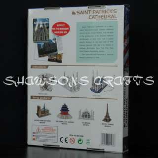 3D PUZZEL WORLD GREAT ARCHITECTURE MODEL 16 SAINT PATRICKS CATHEDRAL 