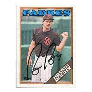  Bruce Bochy Autographed/Signed 1988 Topps Card: Sports 