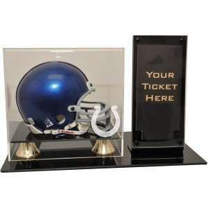  Indianapolis Colts Mini Helmet and Ticket Display Sports 