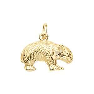  Rembrandt Charms Wombat Charm, 10K Yellow Gold: Jewelry