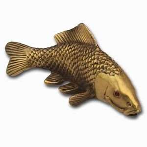 Brass Koi Carp   4.5  Feng Shui Fish for Wealth Luck and Career Luck