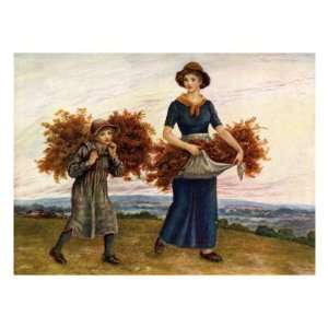  The bracken gatherers by Kate Greenaway Premium Giclee 