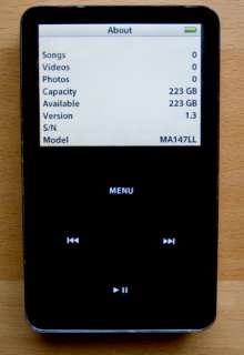 iPod Video 240GB Hard Drive Upgrade Kit for iPod 5 and 5.5   Toshiba 