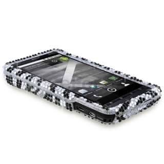 2x Hard Diamond Case+LCD SP+Charger+Cable+Headset For Motorola Droid 