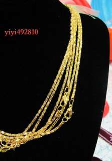New 20pcs Gold Plated Snake Chain Necklace clasp 22 #k  