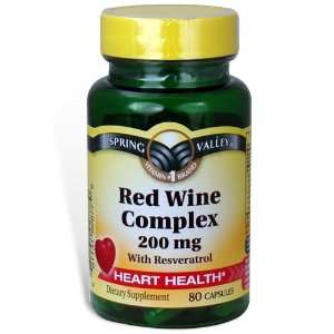  Spring Valley   Red Wine Complex 200 mg, with Resveratrol 