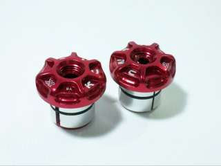   End Caps Plugs / Ultra Light / MTB / Road / 1Pair / 23g / Red  