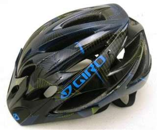 2012 Giro XAR Black/Cyan/Lime Lines Bicycle Helmet   Medium   NEW 