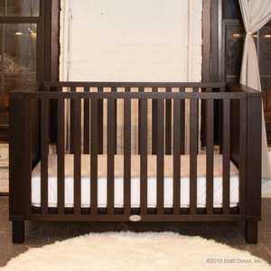  Bratt Decor Blu Panel Crib in Mocha Baby