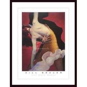   Gold Dress   Artist Bill Brauer  Poster Size 36 X 26