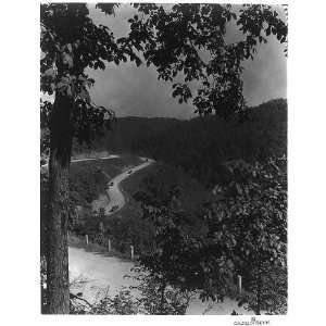  Breathitt County,highway 15 near Jackson,KY,c1934,autos 