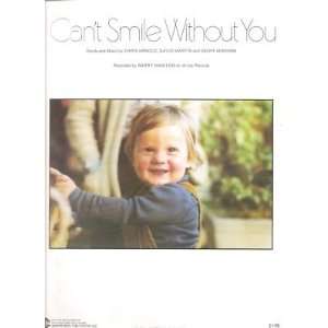  Sheet Music Cant Smile Without You Barry Manilow 193 