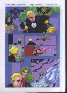 1990s X MEN/HAVOK MARVEL COMIC BOOK PROOF ART 12 PAGE 21: DR DOOM 