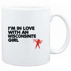 Mug White  I AM IN LOVE WITH A Wisconsinite GIRL  Usa States  