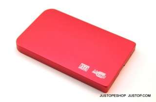 250GB External Portable USB Pocket Hard Drive Red NEW  