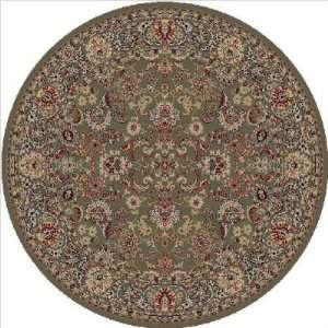  Persian Classics Mahal Green Traditional Round Rug Size 