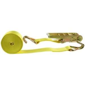  3 X 27 Ratchet Strap with Double Wire J Hooks (5,000 lbs 