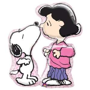    Peanuts Snoopy Kissing Lucy Super Shape Balloon: Toys & Games