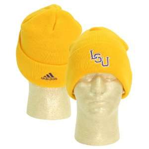   LSU Tigers Classic Cuffed Winter Knit Hat   Yellow