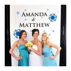  Winter Wedding Photo Booth Backdrop   Free Shipping 