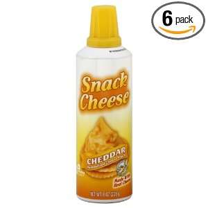 Winona Snack Cheese, Aerosol, Cheddar, 8 Ounce (Pack of 6)  