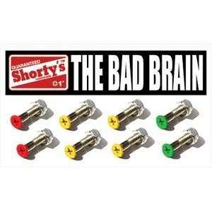  Shortys Bad Brain Skateboard Hardware Set   1 Sports 