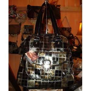 Pretty Girl Designer Handbag Purse (Color Black)