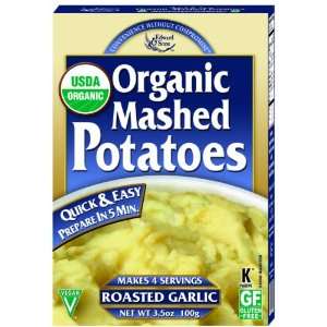 Edward & Sons Organic Mashed Potatoes, Roasted Garlic, 3.5 Ounce Boxes 
