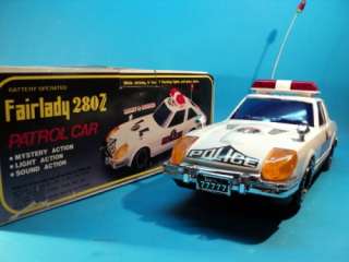 DATSUN FAIRLADY 280Z PATROL CAR POLICE CAR BTT/OP LIGHT SOUND BOXED 