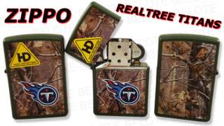 Zippo NFL Tennessee Titans REALTREE Lighter 28117 NEW  
