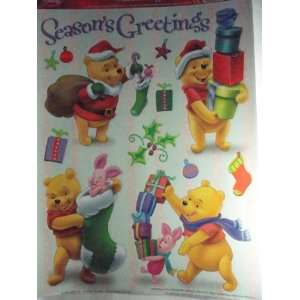   Pooh Static Cling Window Decoration   Christmas Theme: Everything Else