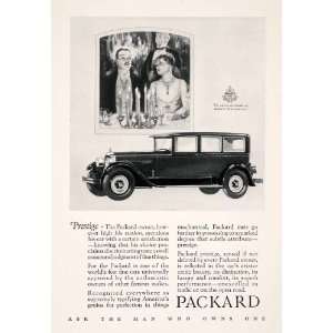 1927 Ad Packard Motor Car Vehicle Couple Dinner Party Transportation 