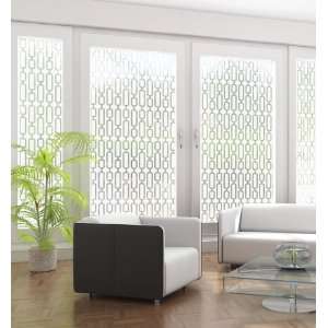  Avalon Etched Glass Frosted Static Cling Decorative Window 