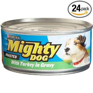 Mighty Dog Roasted Turkey Dinner in Gravy, 5.5 Ounce Cans (Pack of 24 