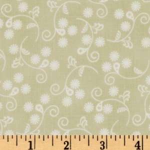   Whirl Wind Floral Celery Fabric By The Yard Arts, Crafts & Sewing