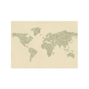  Wallpaper 4Walls Maps One World Sage KP1338PM4: Home 