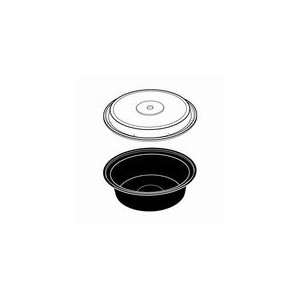  Newspring Packaging VERSAtainer Black Round Food Container 