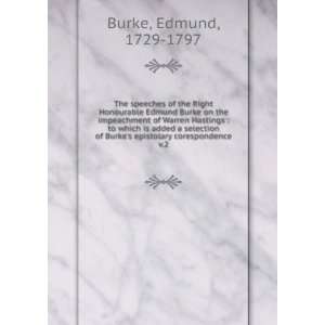   Burkes epistolary corespondence. v.2 Edmund, 1729 1797 Burke Books