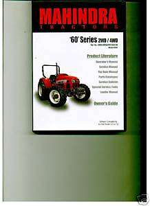 MAHINDRA 8560 2WD 4WD TRACTOR OPERATOR MANUAL CD  