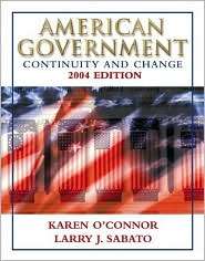   ), Larry J. Sabato Karen OConnor, Textbooks   