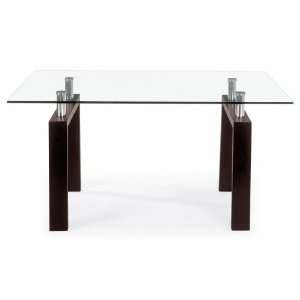  Zuo Modern Glass Acros Table In Wenge   102133 Furniture 