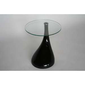  Black Plastic Base Round Coffee Table: Home & Kitchen