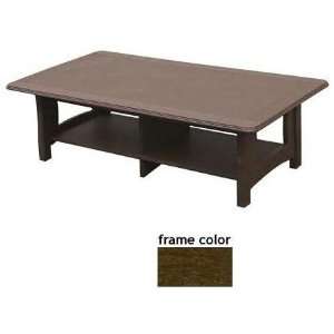   Recycled Plastic Newport Coffee Table   Brown: Patio, Lawn & Garden
