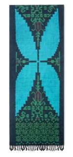 BLUE BUTTERFLY Tie Dye Wall Hanging Woven Art Decor: Tapestries 