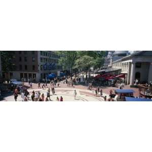 Tourists in Market, Faneuil Hall Marketplace, Quincy Market, Boston 