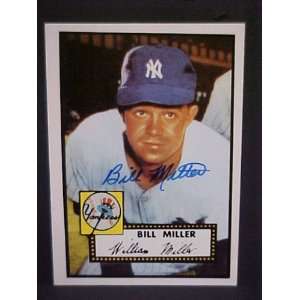 Bill Miller (D) New York Yankees #403 1952 Topps Reprint Series 