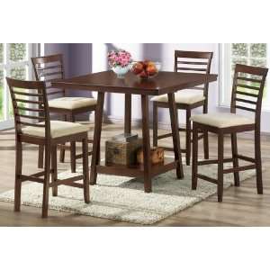  Wholesale Interiors Kelsey Modern Pub 5 Piece Dining Set 