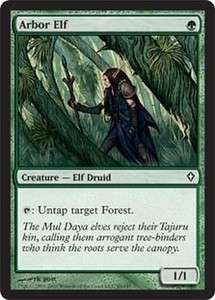 Arbor Elf x 4 Worldwake NM MTG Playset  