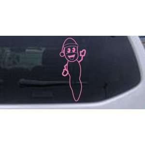 Mr. Hanky Cartoons Car Window Wall Laptop Decal Sticker    Pink 16in X 